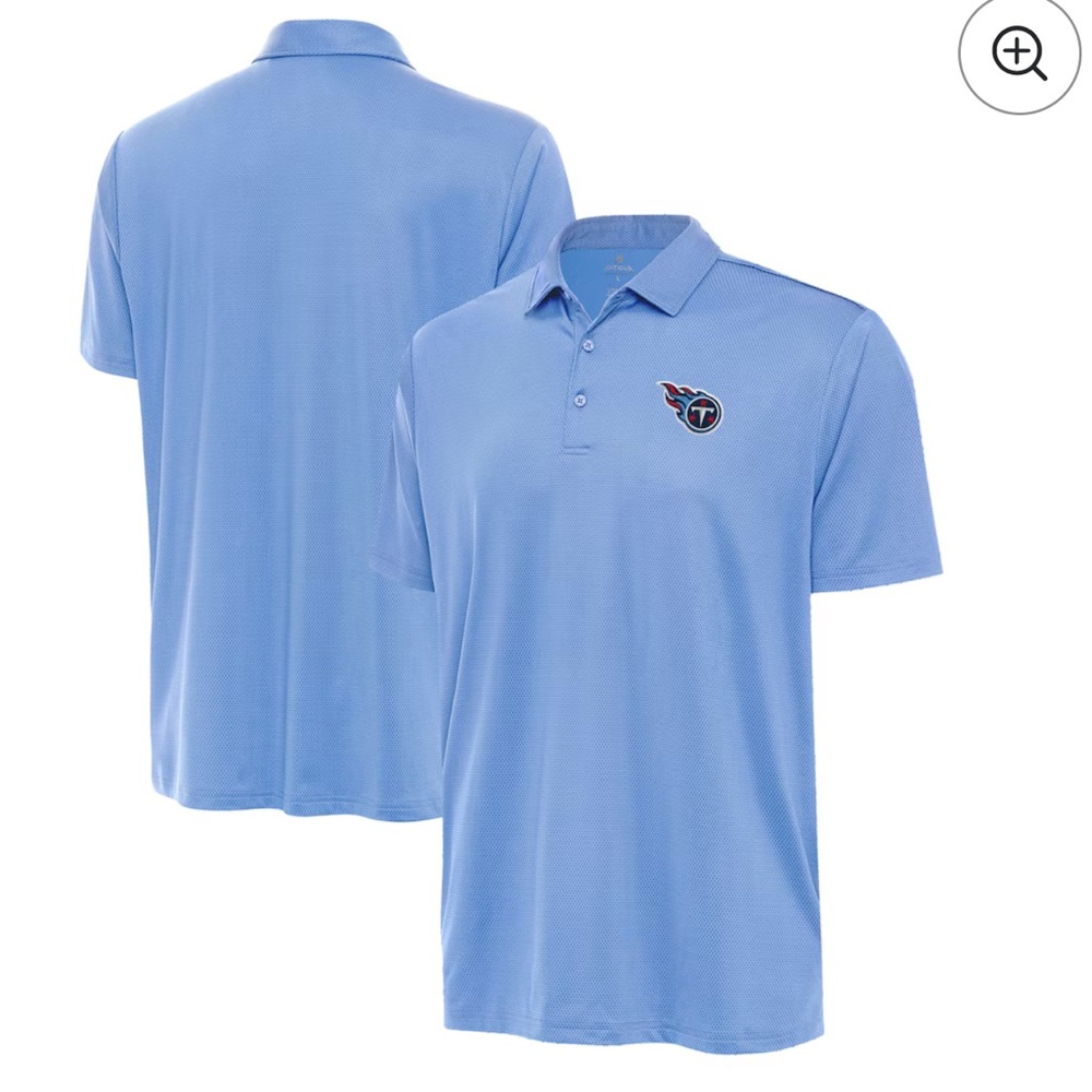 Titans Men's Blue Polo Shirt size L